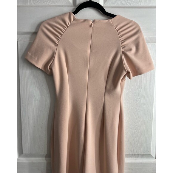 Calvin Klein Gathered Shoulder Sheath Blush color Dress Size 2 - Picture 12 of 12